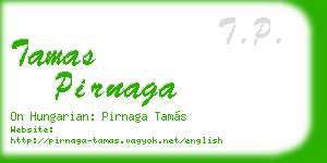 tamas pirnaga business card