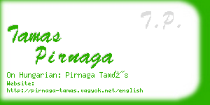 tamas pirnaga business card